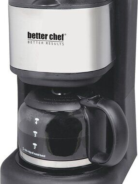 Better Chef IM-104S 4-Cup Coffee Maker with Stainless Steel Accents
